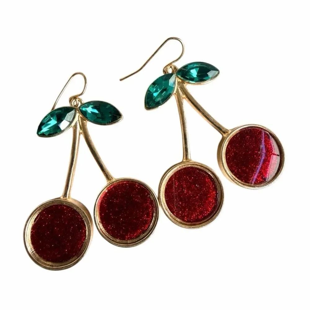 Cherry Drop Earrings